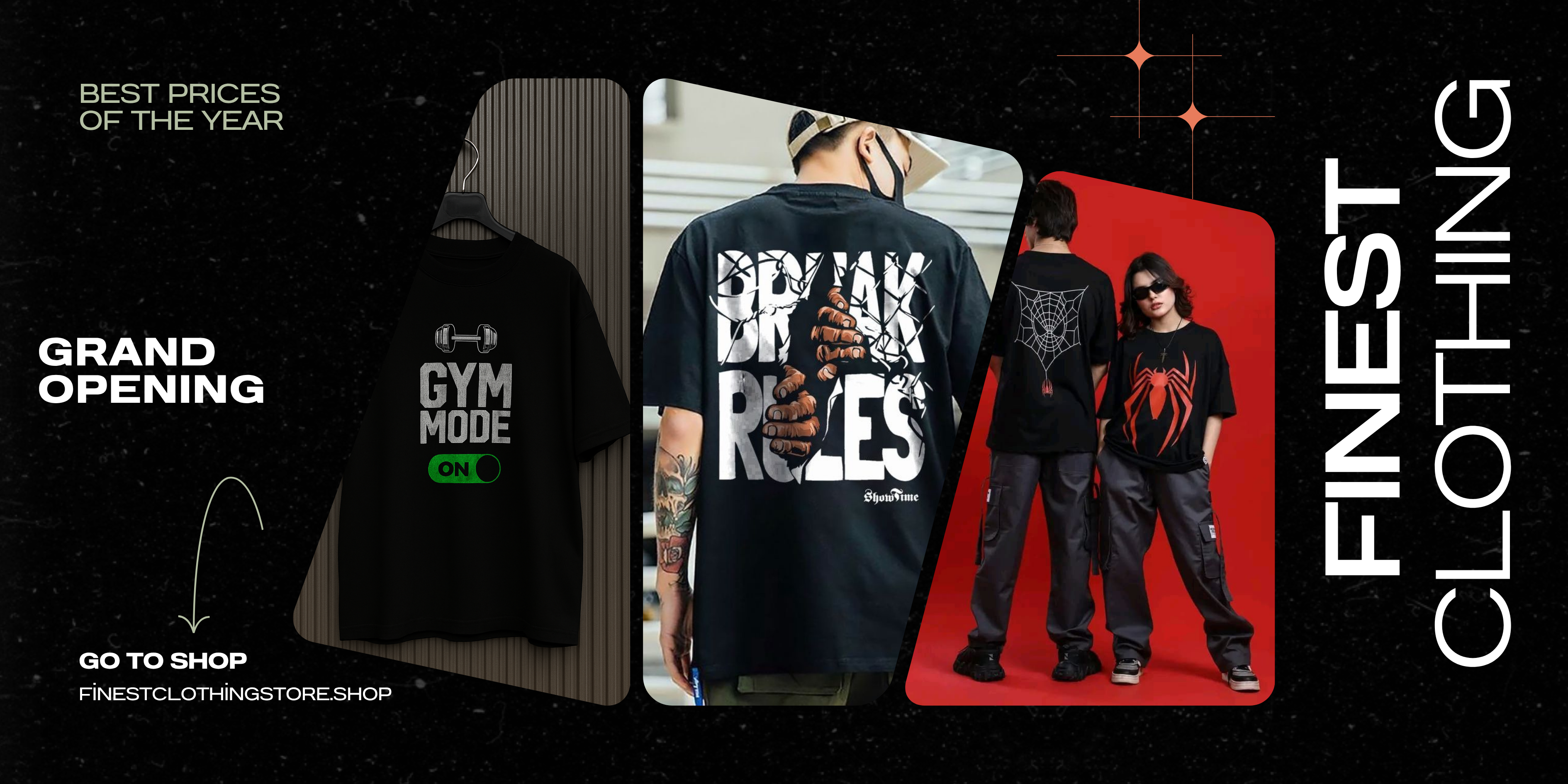 Black And White Modern Black Friday Sale Banner